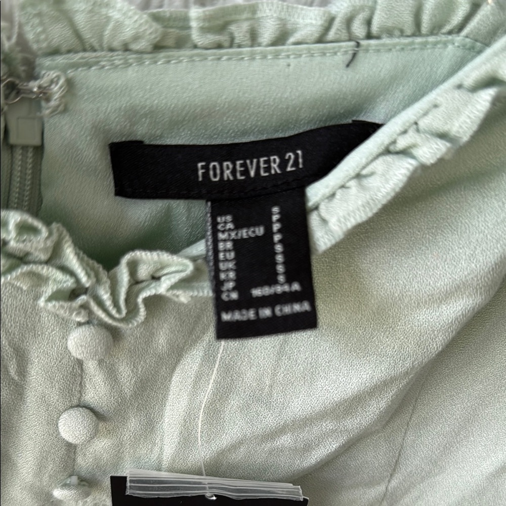New Forever 21 Light Sage Green Slip Dress sz S - Picture 3 of 6